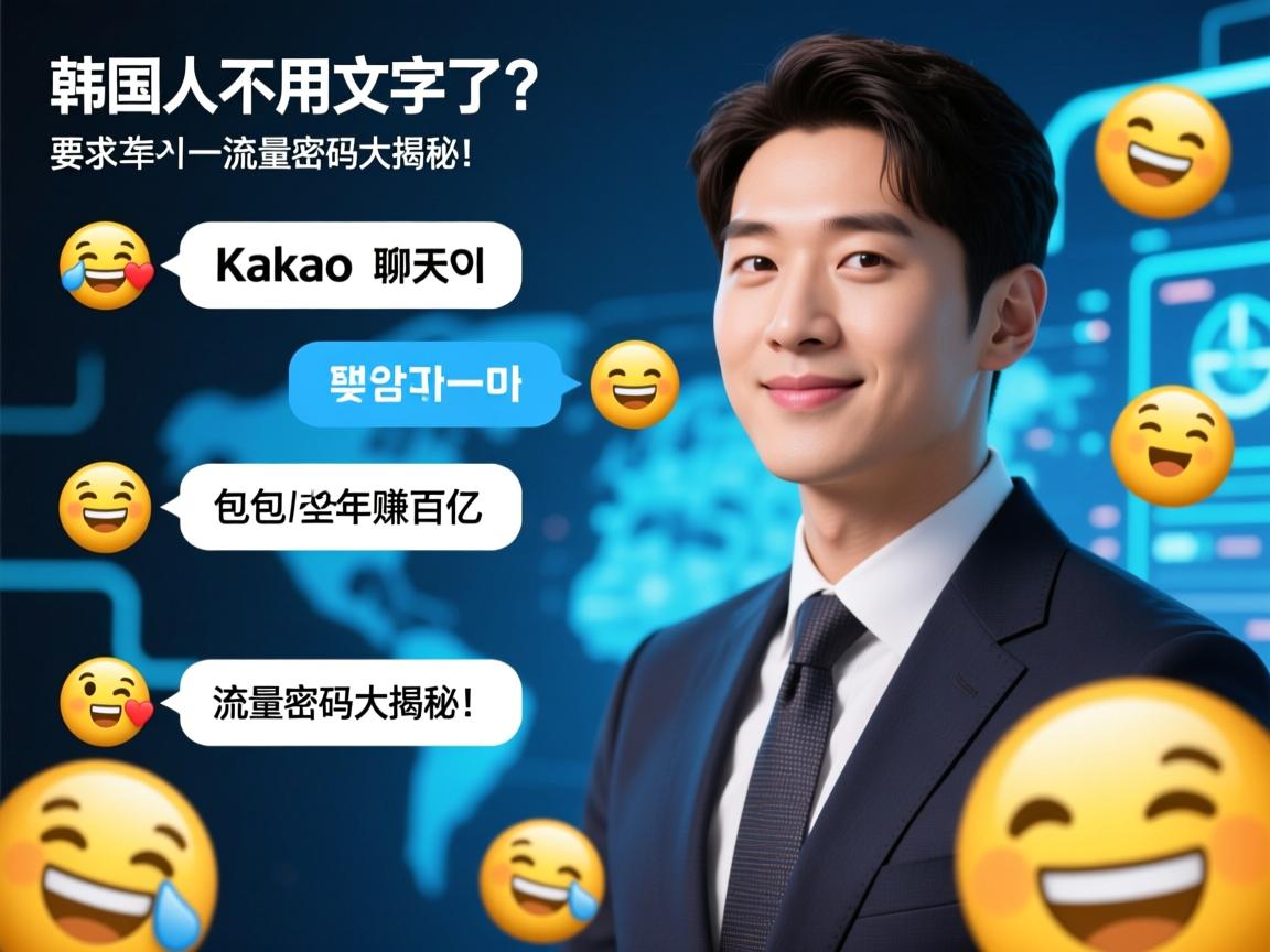韩国人聊天不用文字了?Kakao表情包年赚百亿的流量密码大揭秘!