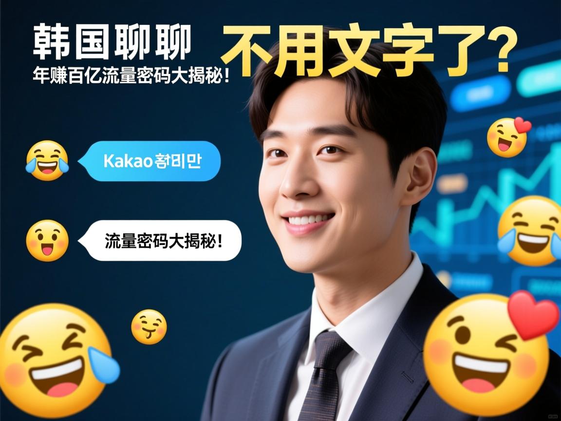 韩国人聊天不用文字了?Kakao表情包年赚百亿的流量密码大揭秘!