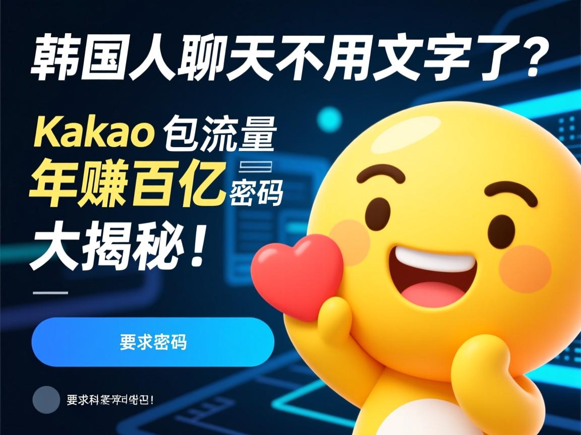 韩国人聊天不用文字了?Kakao表情包年赚百亿的流量密码大揭秘!