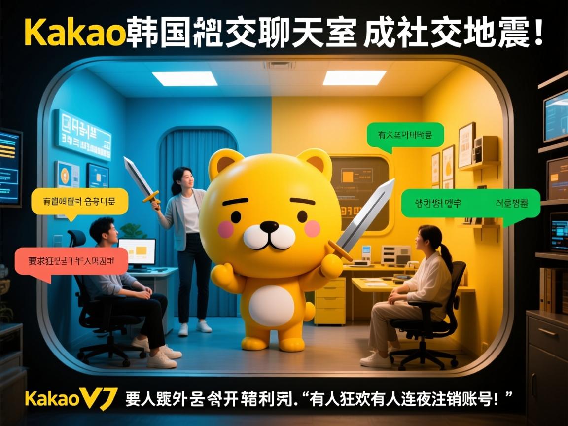 韩国社交地震!Kakao开放聊天室成双面利刃,有人狂欢有人连夜注销账号!