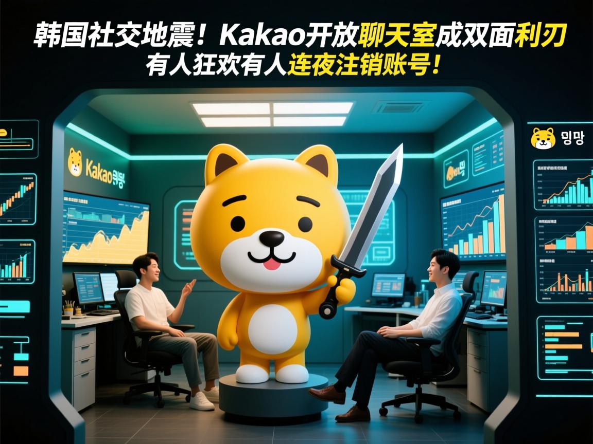 韩国社交地震!Kakao开放聊天室成双面利刃,有人狂欢有人连夜注销账号!