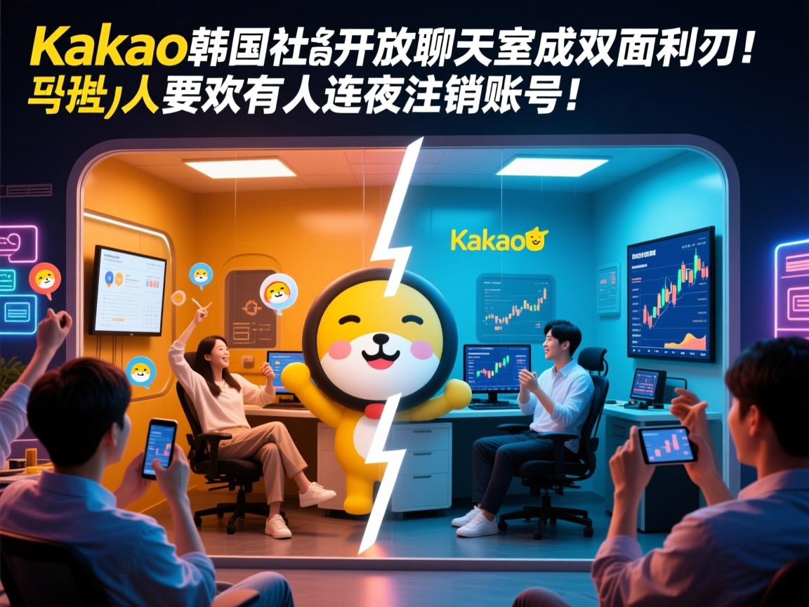 韩国社交地震!Kakao开放聊天室成双面利刃,有人狂欢有人连夜注销账号!
