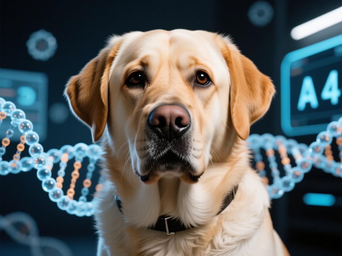 AI基因编辑的奇迹,拉布拉多犬变种64的震撼真相与独家图片解析