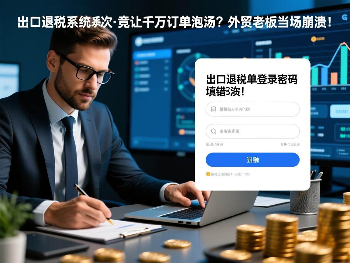 出口退税系统登录密码填错3次,竟让千万订单泡汤?外贸老板当场崩溃!