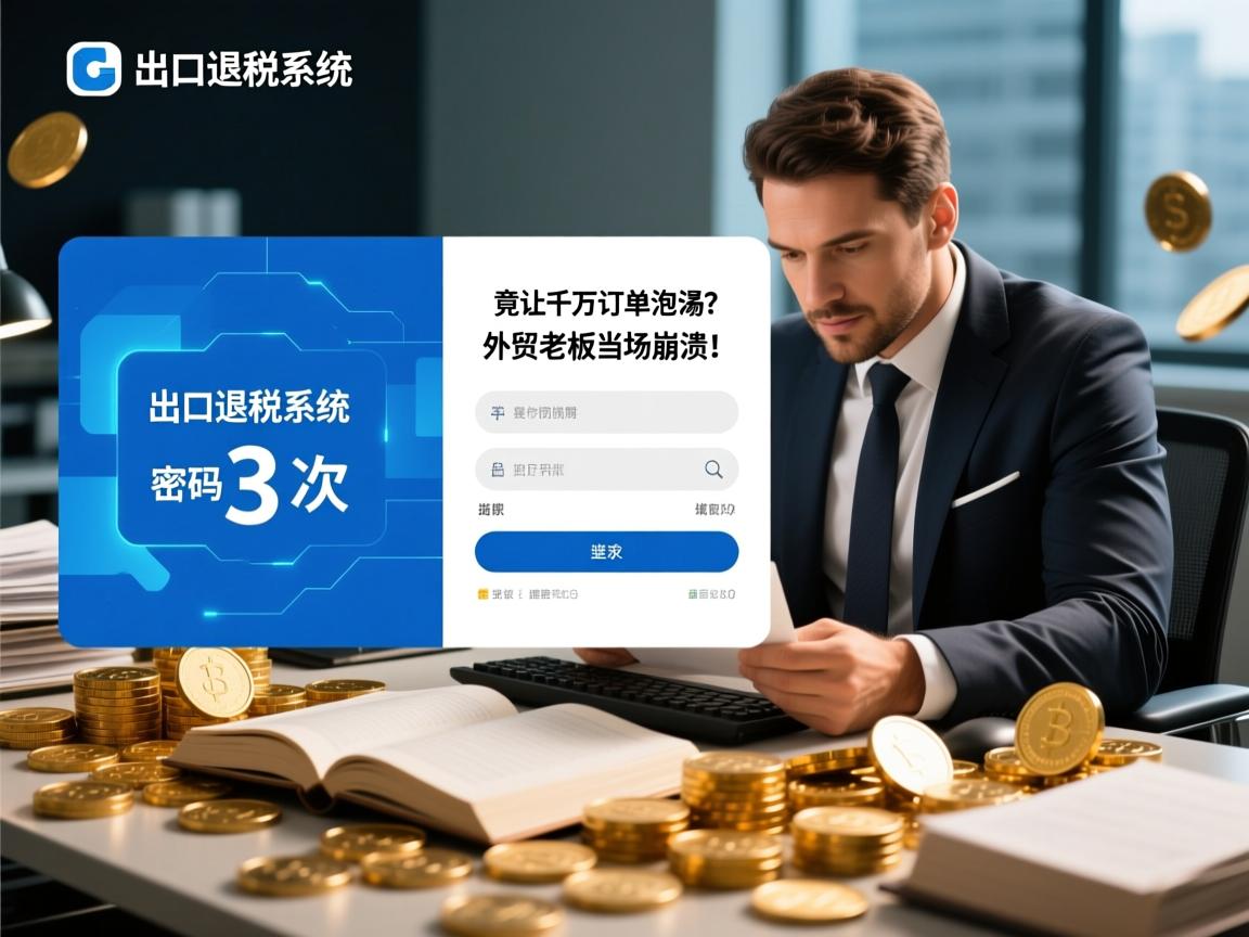 出口退税系统登录密码填错3次,竟让千万订单泡汤?外贸老板当场崩溃!
