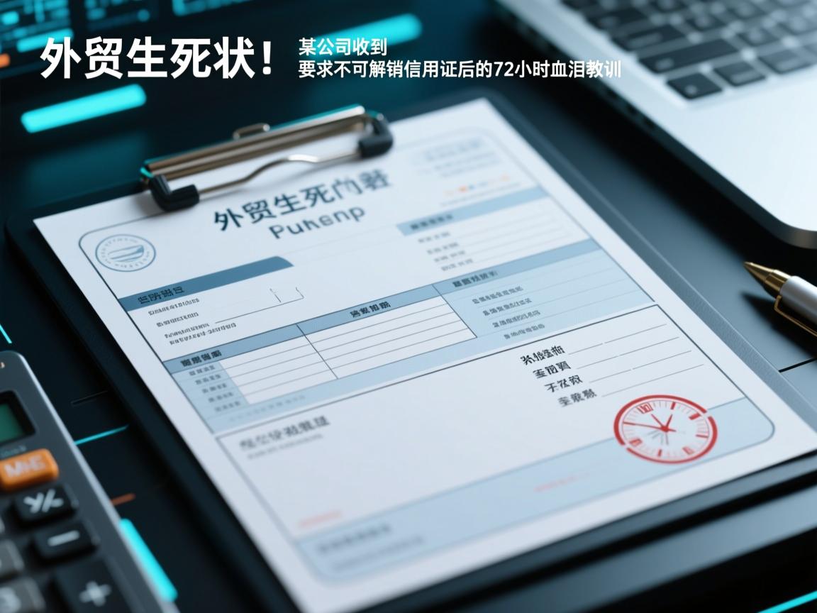 外贸生死状!某公司收到不可撤销信用证后的72小时血泪教训