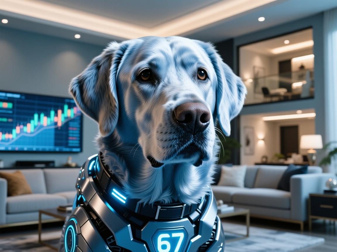 拉布拉多变种67,这只银蓝巨兽为何价值一套房?网友炸锅了!