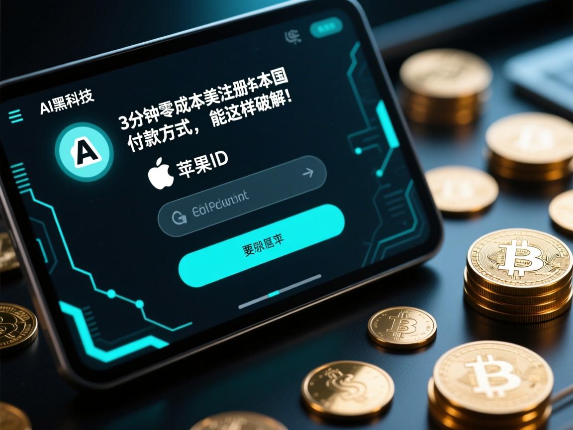 AI黑科技,3分钟零成本注册美国苹果ID,付款方式竟能这样破解!