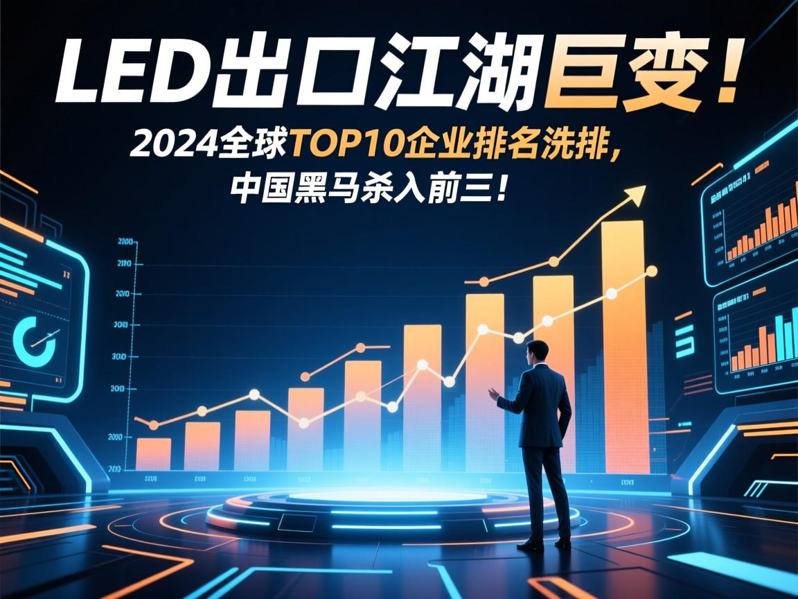 LED出口江湖巨变!2024全球TOP10企业排名洗牌,中国黑马杀入前三!