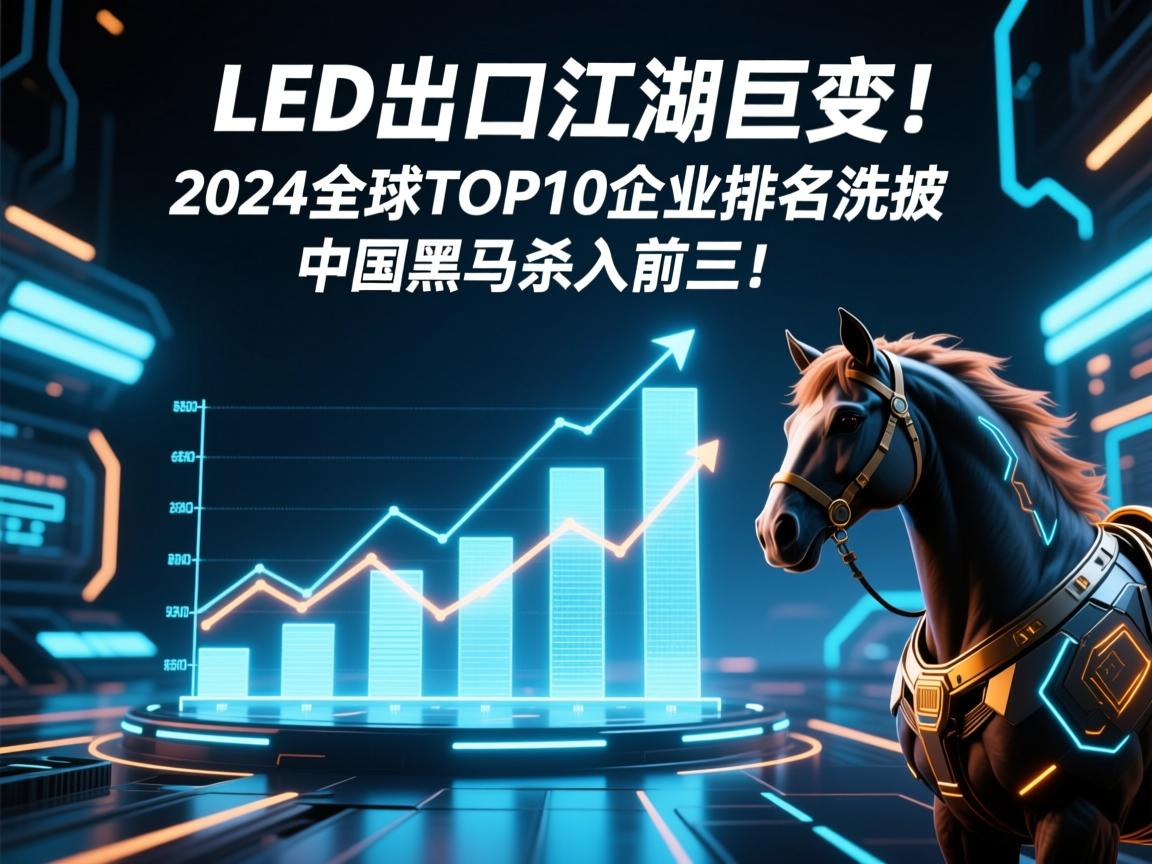 LED出口江湖巨变!2024全球TOP10企业排名洗牌,中国黑马杀入前三!