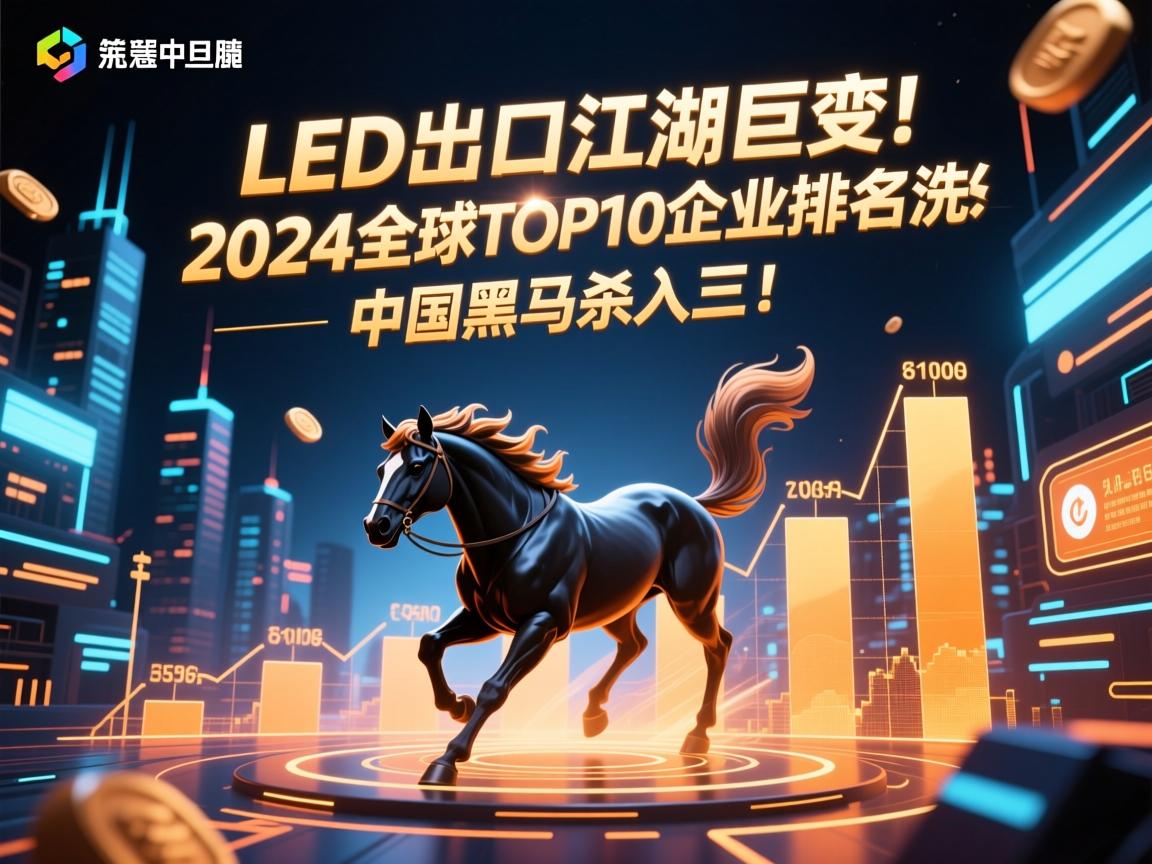 LED出口江湖巨变!2024全球TOP10企业排名洗牌,中国黑马杀入前三!