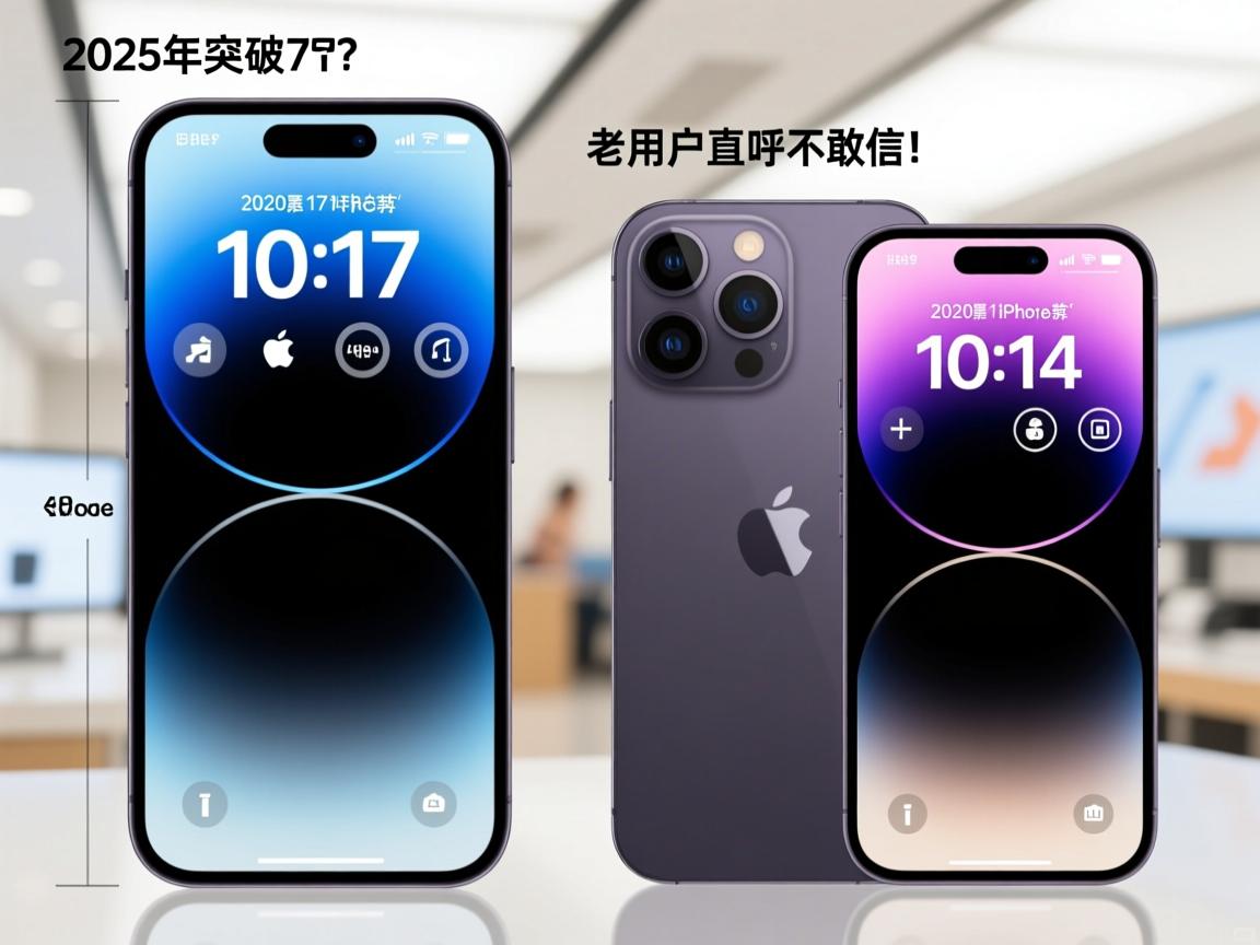 2025年iPhone 17屏幕突破7英寸?对比2020款苹果尺寸巨变,老用户直呼不敢信!