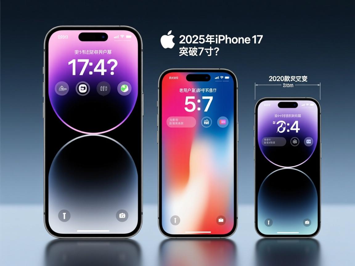 2025年iPhone 17屏幕突破7英寸?对比2020款苹果尺寸巨变,老用户直呼不敢信!