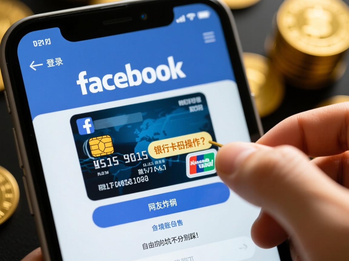 脸书登录惊现银行卡密码操作？网友炸锅，自由境账号出售的坑千万别踩！