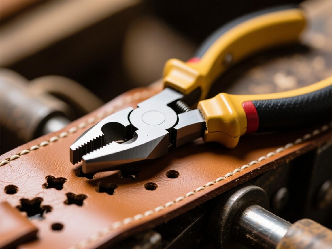 保山皮具匠人圈疯传!德国神钳打孔如切豆腐,批发价引爆行业革命