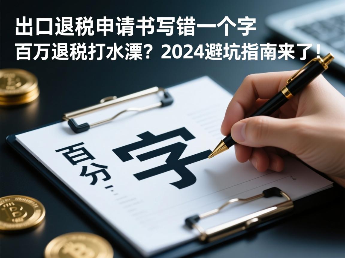 出口退税申请书写错一个字,百万退税打水漂?2024避坑指南来了!