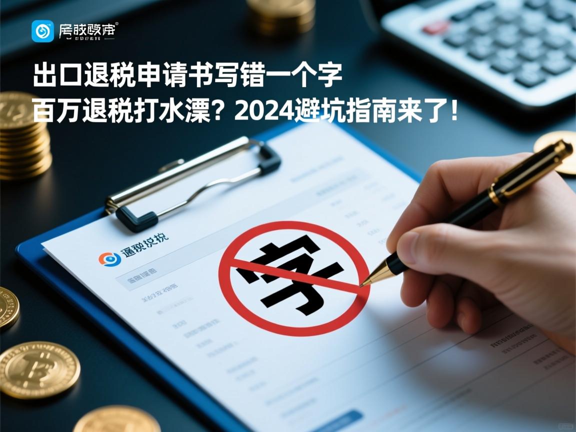 出口退税申请书写错一个字,百万退税打水漂?2024避坑指南来了!