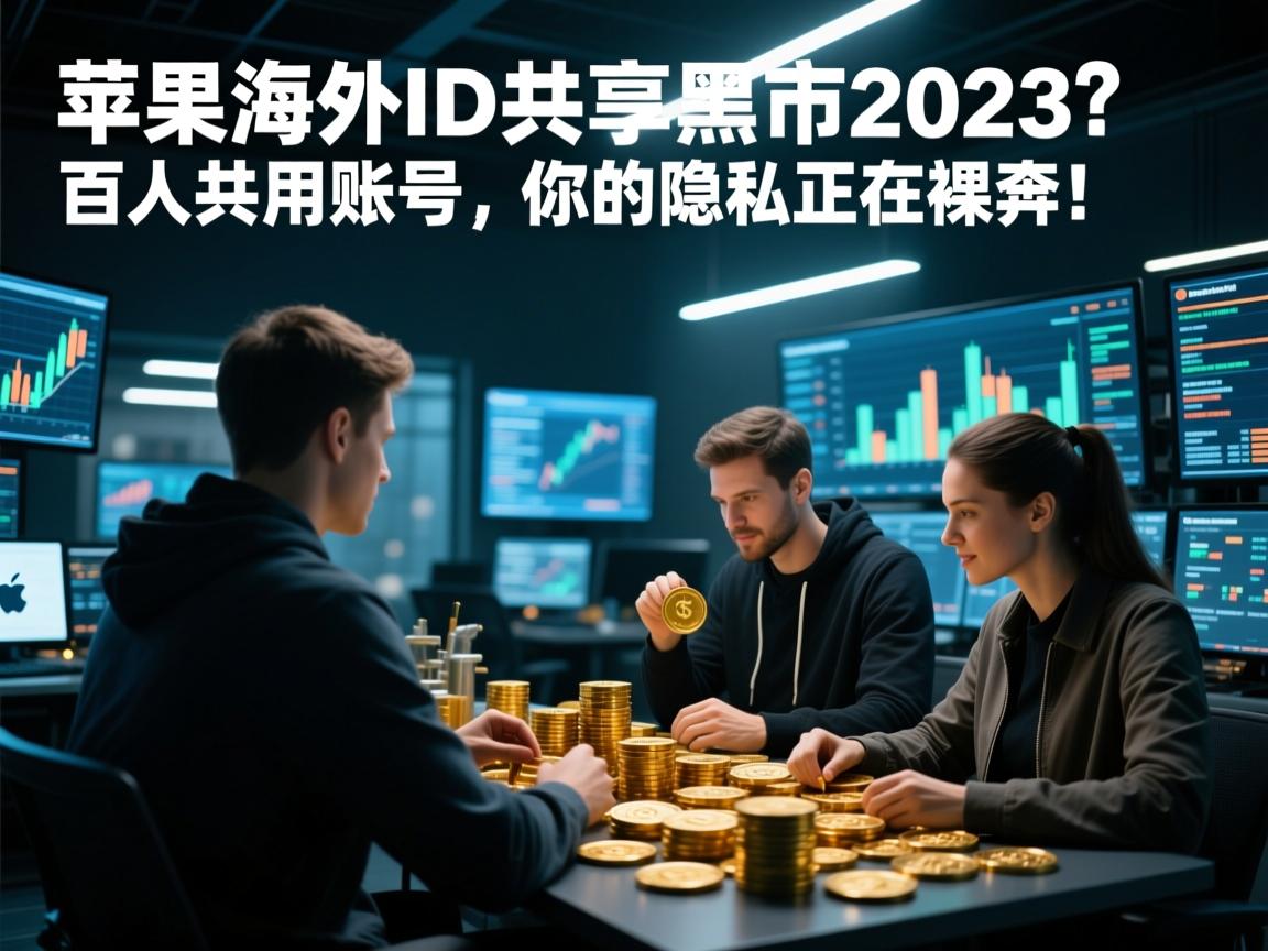 苹果海外ID共享黑市2023,百人共用账号,你的隐私正在裸奔!