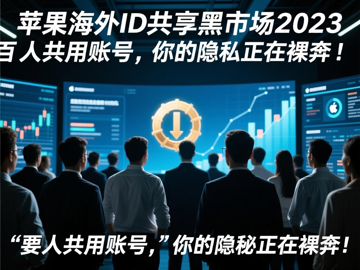 苹果海外ID共享黑市2023,百人共用账号,你的隐私正在裸奔!
