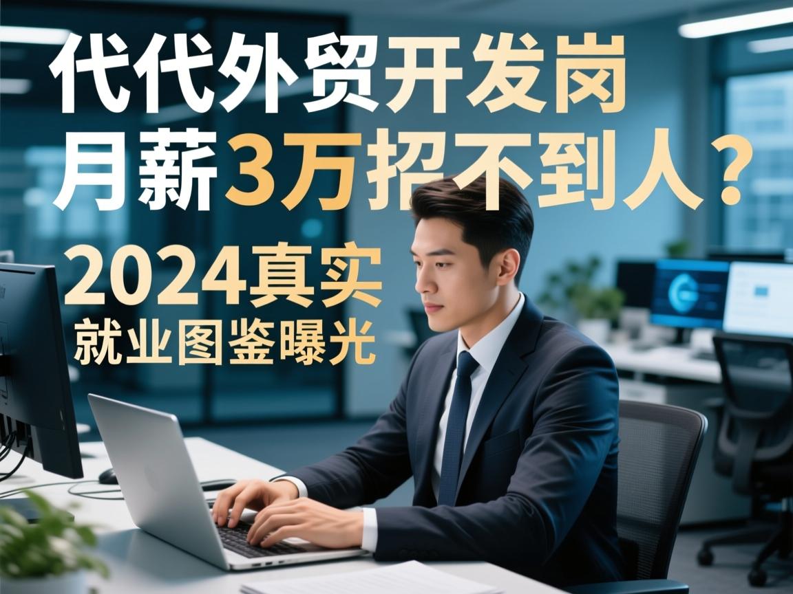 货代外贸开发岗，月薪3万招不到人？2024真实就业图鉴曝光