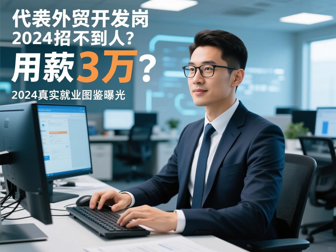 货代外贸开发岗,月薪3万招不到人?2024真实就业图鉴曝光