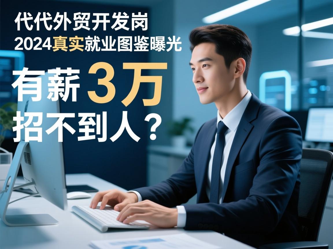 货代外贸开发岗,月薪3万招不到人?2024真实就业图鉴曝光