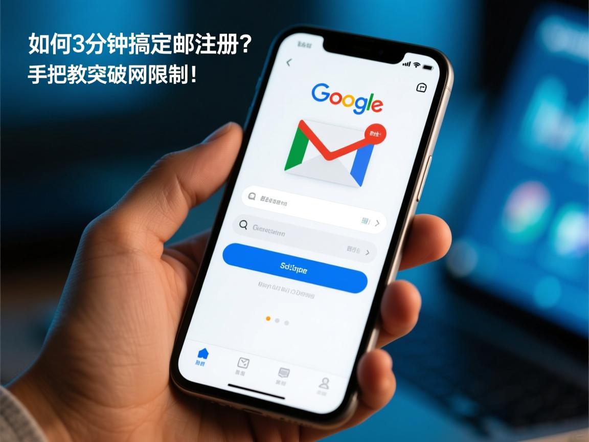 如何用手机3分钟搞定谷歌邮箱注册?手把手教你突破网络限制!
