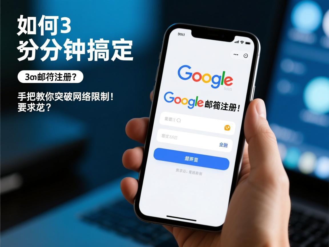 如何用手机3分钟搞定谷歌邮箱注册?手把手教你突破网络限制!