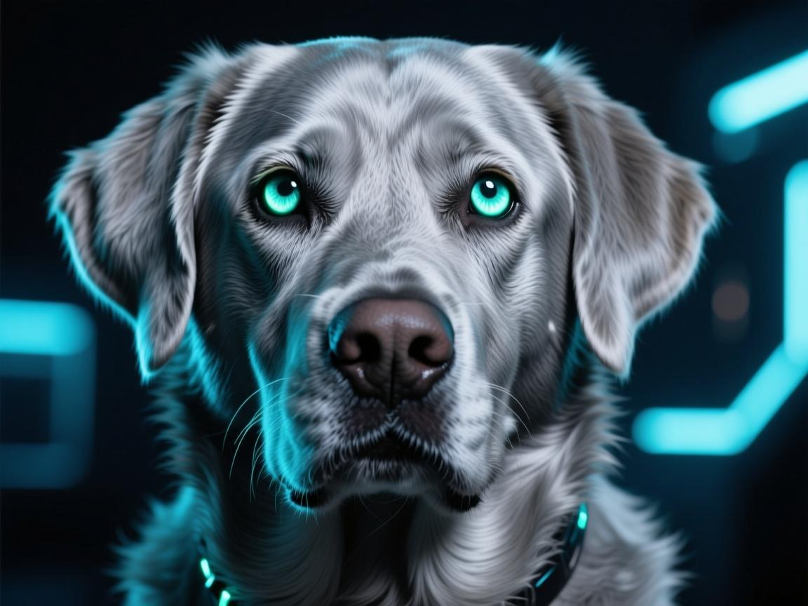 拉布拉多变种75实拍!夜光眼+银灰毛,这真是地球生物?