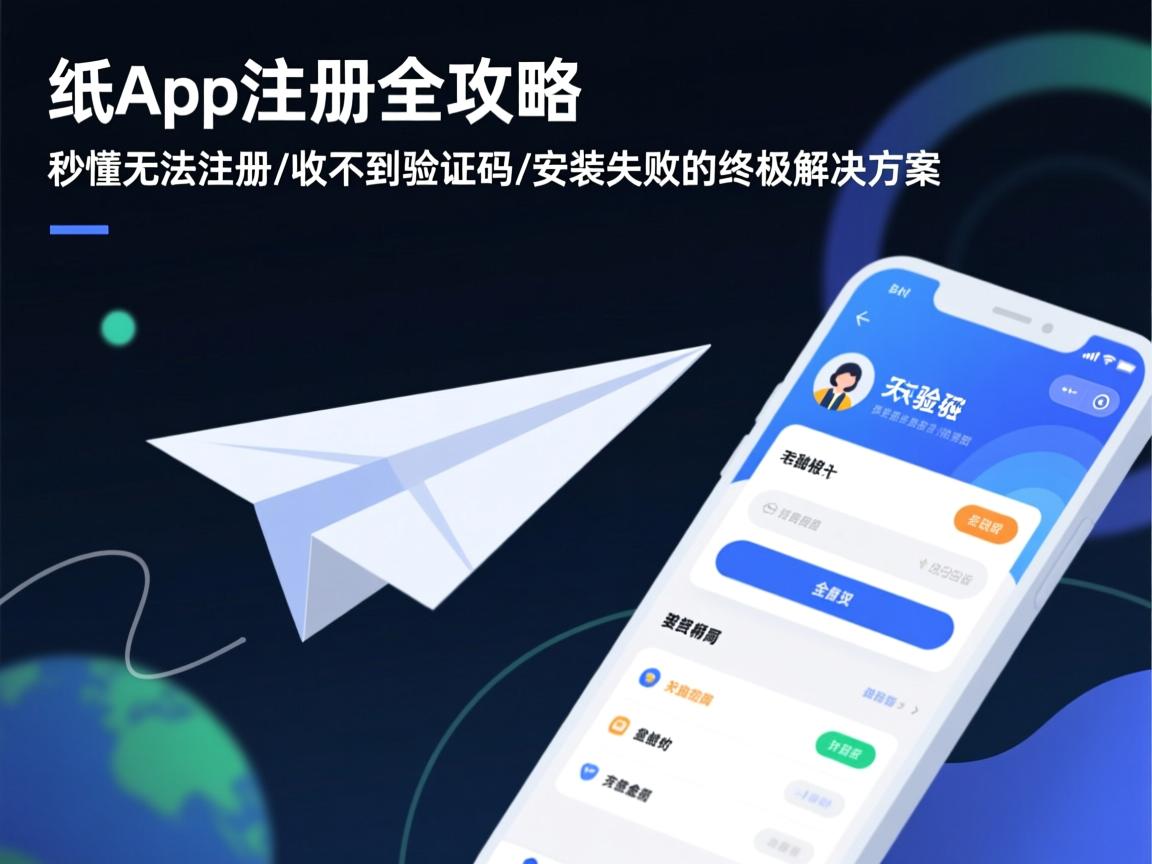 纸飞机App注册全攻略，秒懂无法注册/收不到验证码/安装失败的终极解决方案