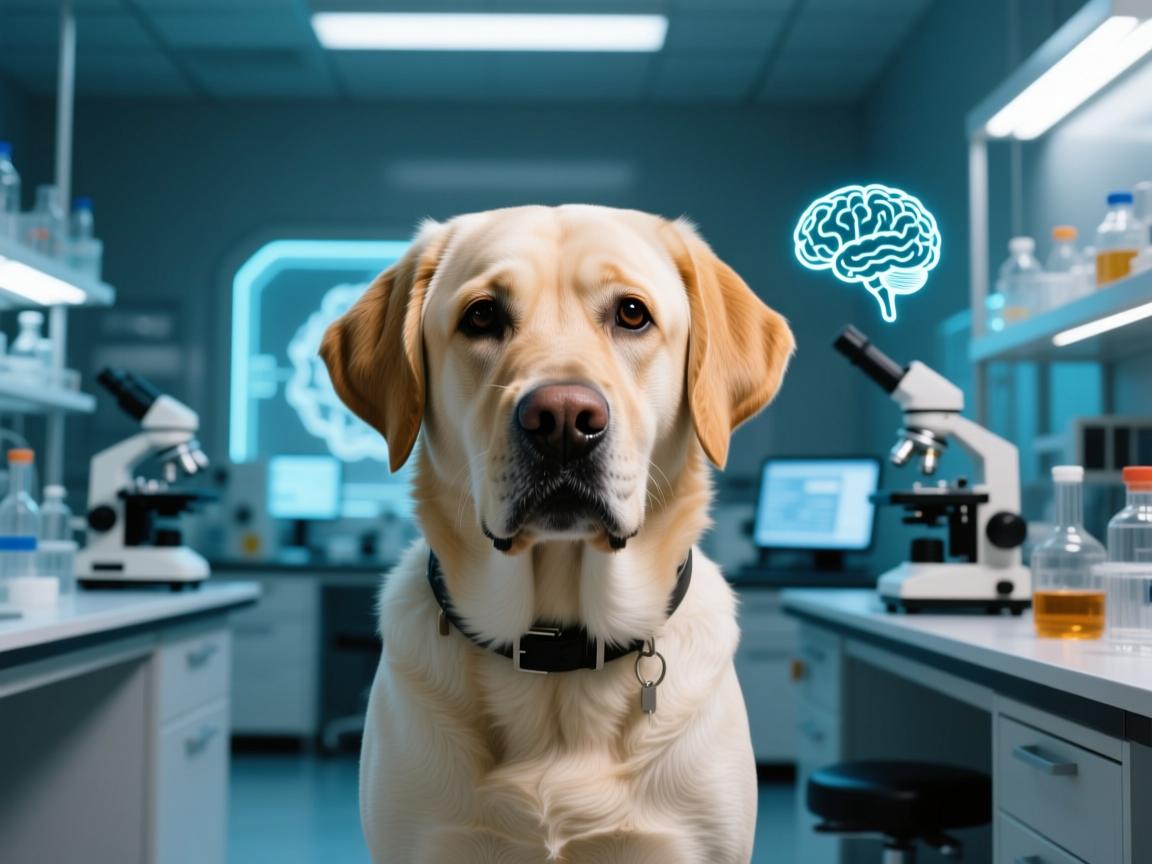 拉布拉多变种76,智商封神还是基因失控?实验室里的超脑风暴!