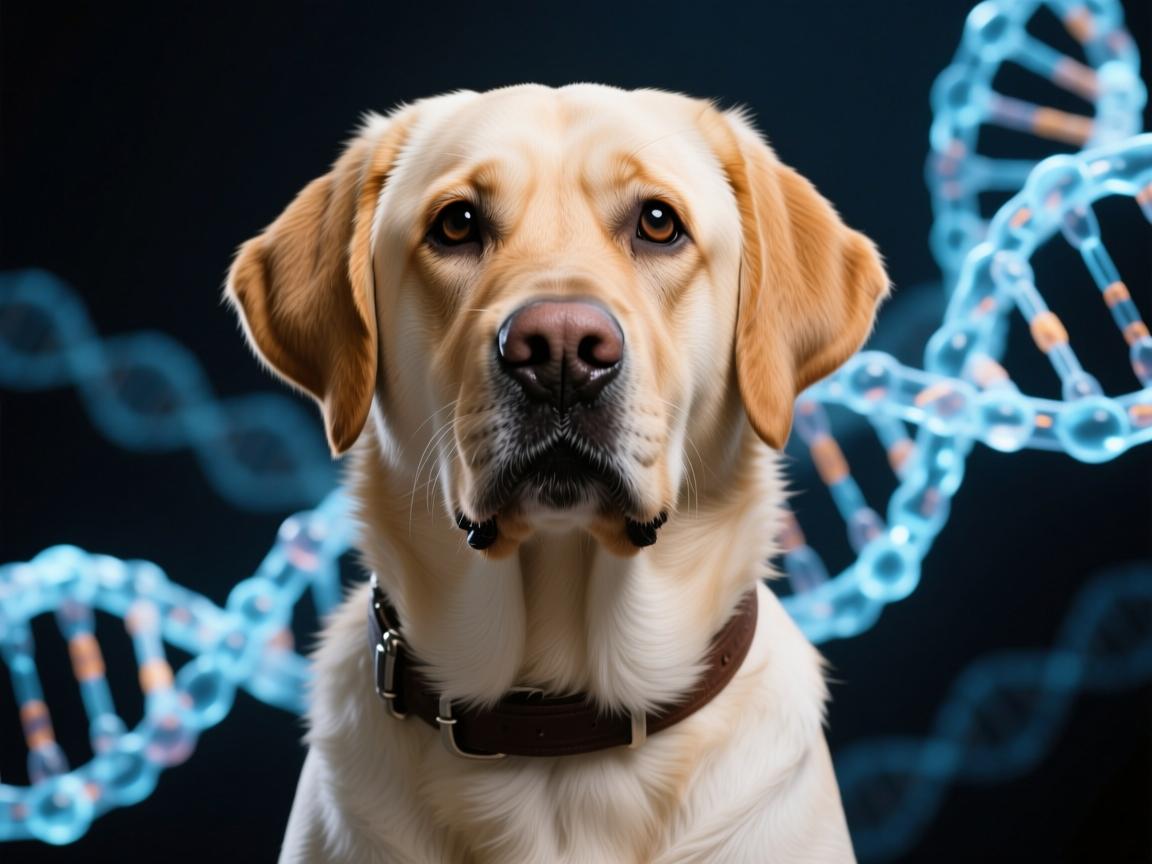 拉布拉多犬变种76惊世图片曝光，Seven拉布拉多背后的基因谜团，全网炸锅！