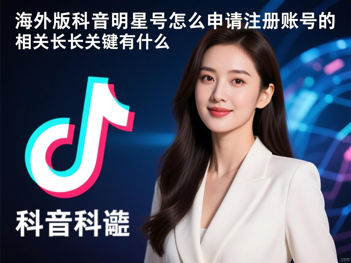 海外版抖音明星号怎么申请注册账号的相关长尾关键词有什么