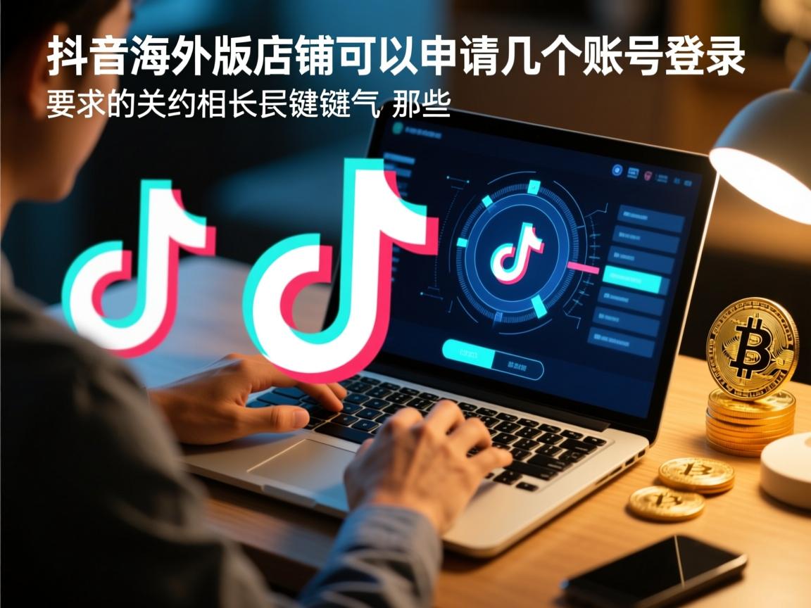 抖音海外版店铺可以申请几个账号登录的相关长尾关键词是那些