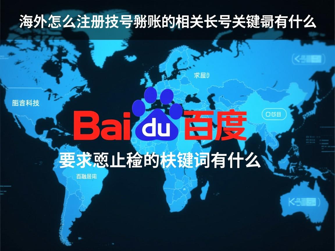 海外怎么注册百度账号的相关长尾关键词有什么