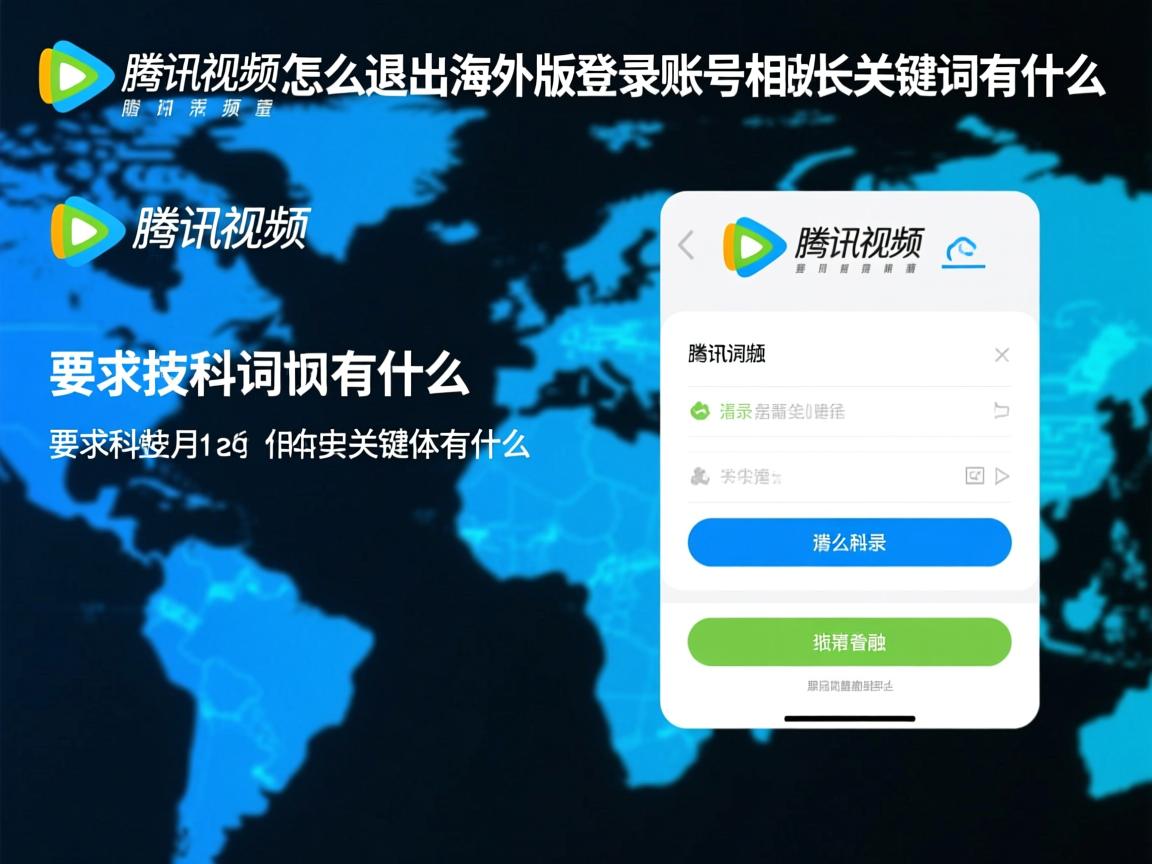 腾讯视频怎么退出海外版登录账号的相关长尾关键词有什么