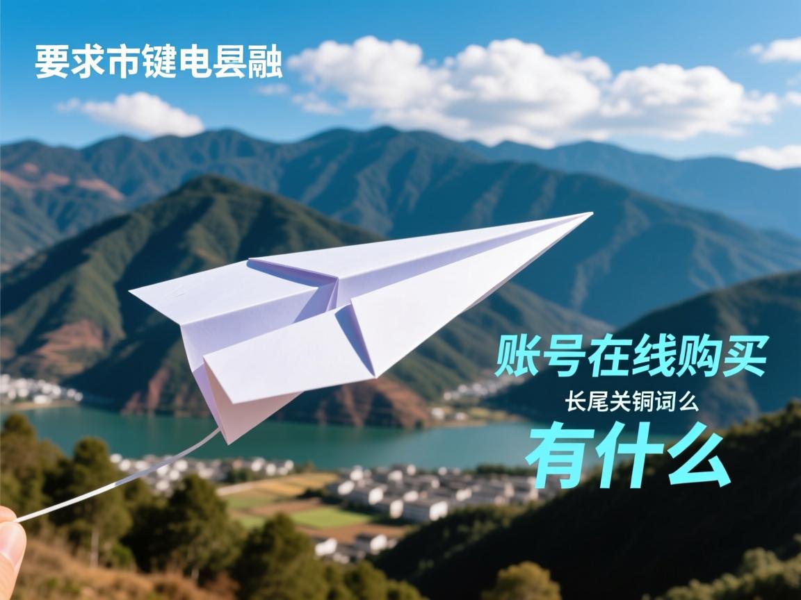 昭通市鲁甸县纸飞机账号在线购买的相关长尾关键词有什么