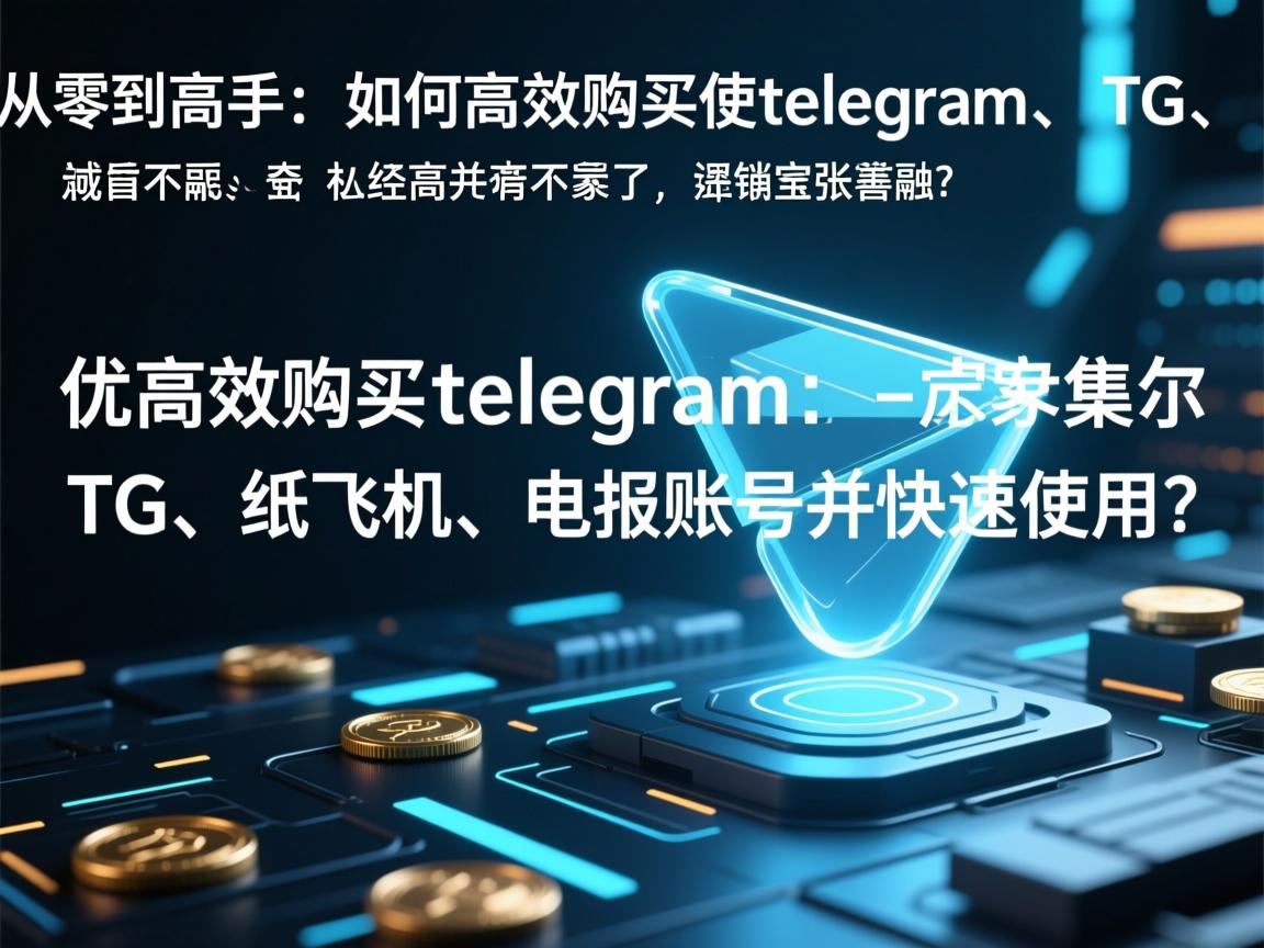 “从零到高手：如何高效购买telegram、TG、纸飞机、电报账号并快速使用？”
