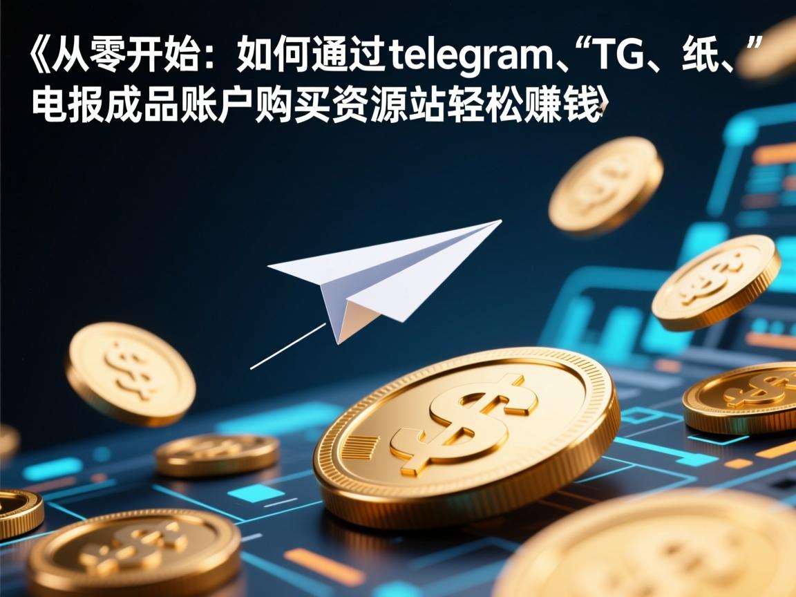 《从零开始：如何通过telegram、TG、纸飞机、电报成品账户购买资源站轻松赚钱》
