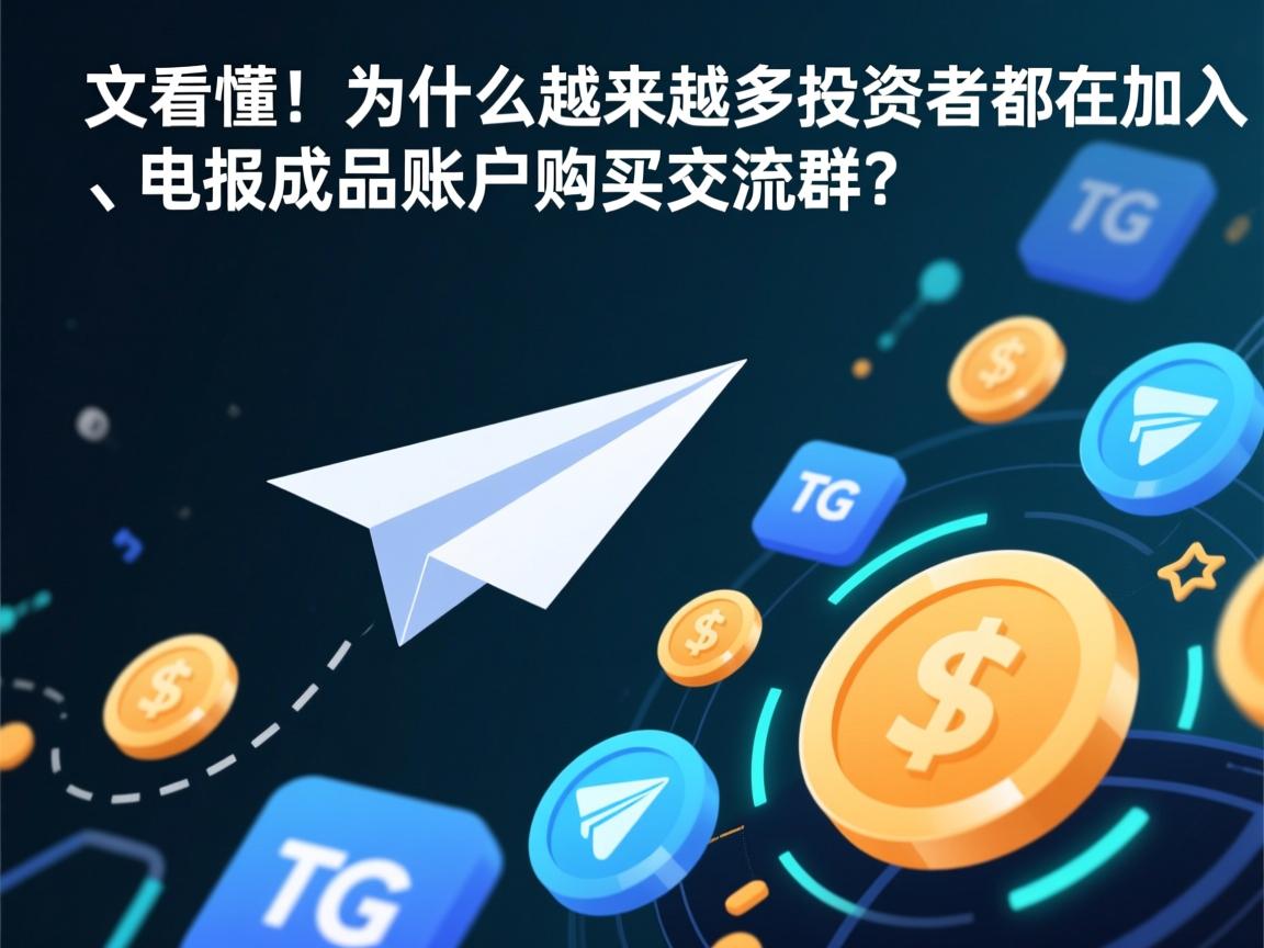 一文看懂！为什么越来越多投资者都在加入telegram、TG、纸飞机、电报成品账户购买交流群？