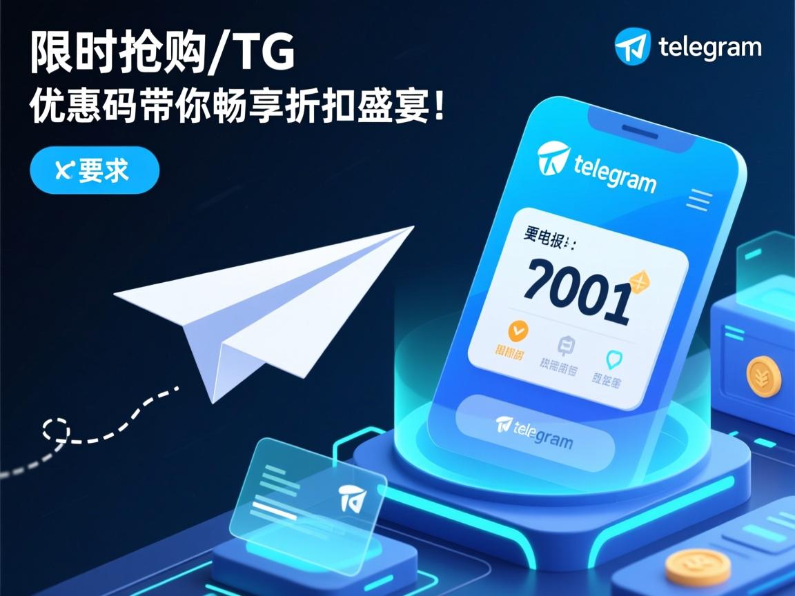 限时抢购！telegram、TG、纸飞机、电报号优惠码带你畅享折扣盛宴！