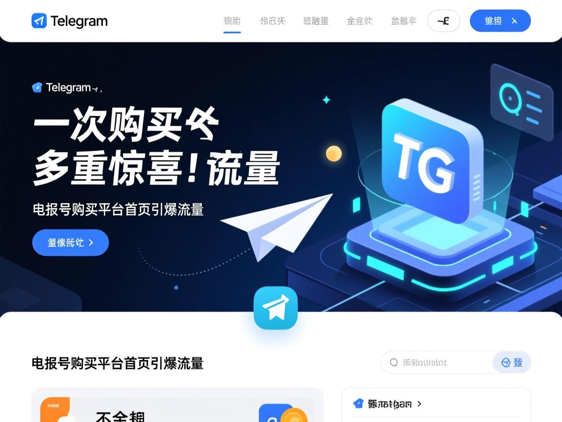 一次购买,多重惊喜!在telegram、TG、纸飞机、电报号购买平台首页引爆流量