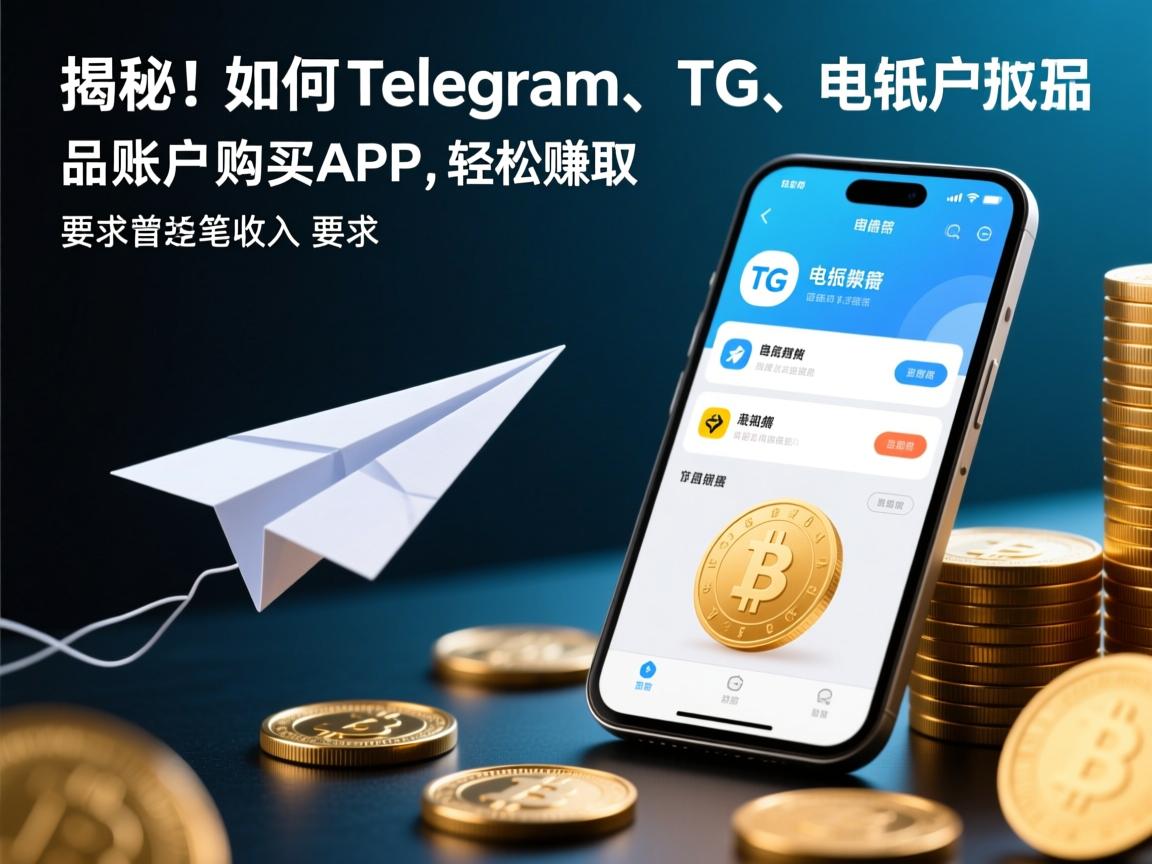 揭秘！如何通过telegram、TG、纸飞机、电报成品账户购买APP，轻松赚取首笔收入