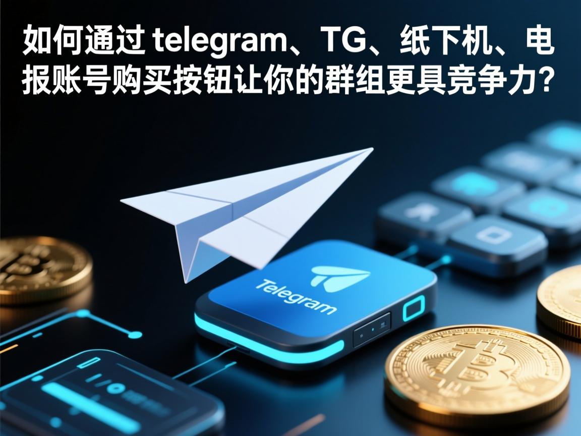 “如何通过telegram、TG、纸飞机、电报账号购买按钮让你的群组更具竞争力？”