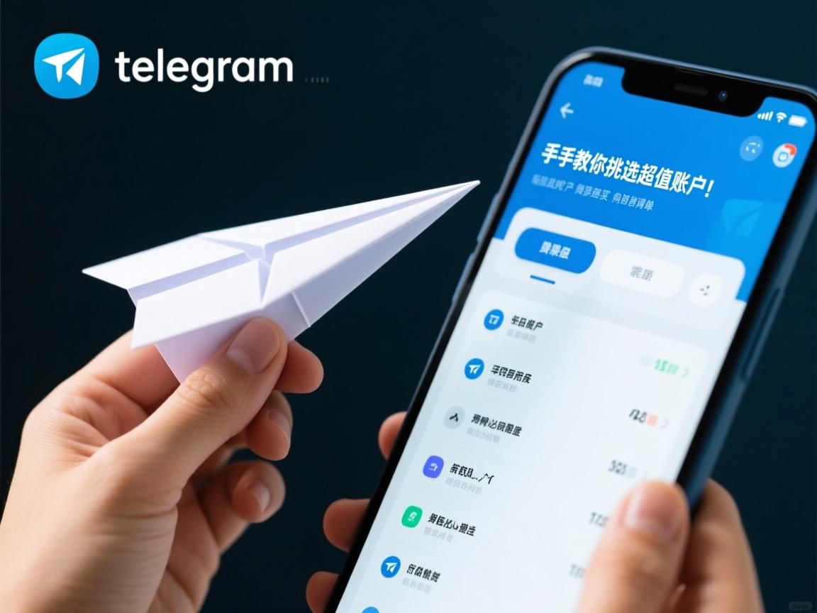 telegram、TG、纸飞机、电报成品账户购买必备清单，手把手教你挑选超值账户！