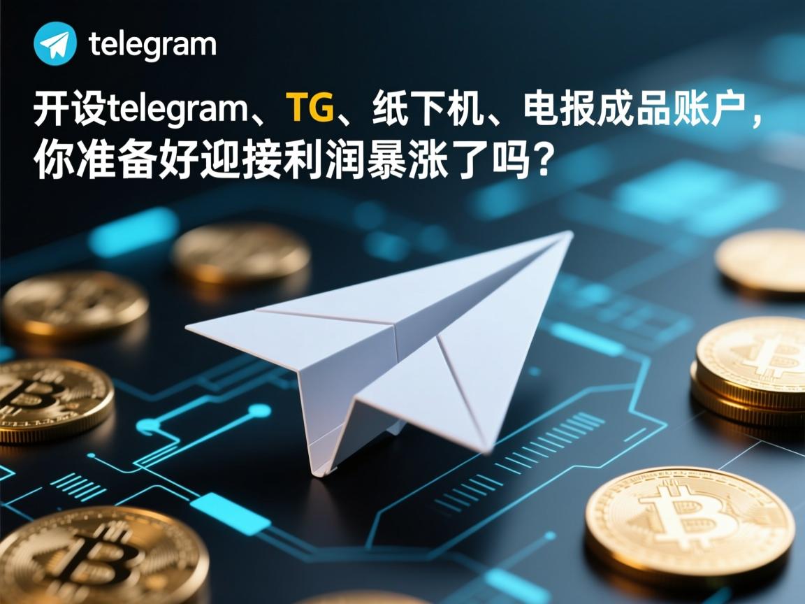 “开设telegram、TG、纸飞机、电报成品账户,你准备好迎接利润暴涨了吗?”