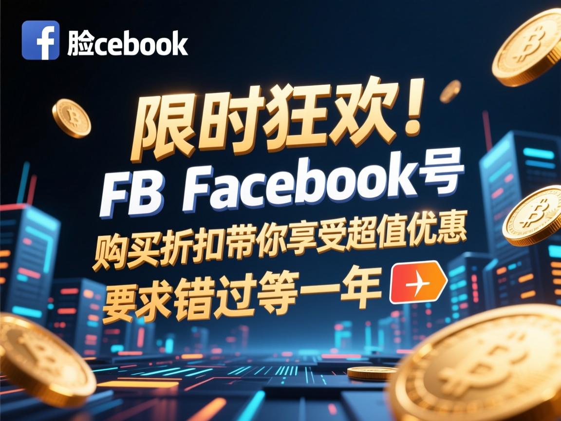 限时狂欢！脸书、FB、Facebook号购买折扣带你享受超值优惠，错过等一年！