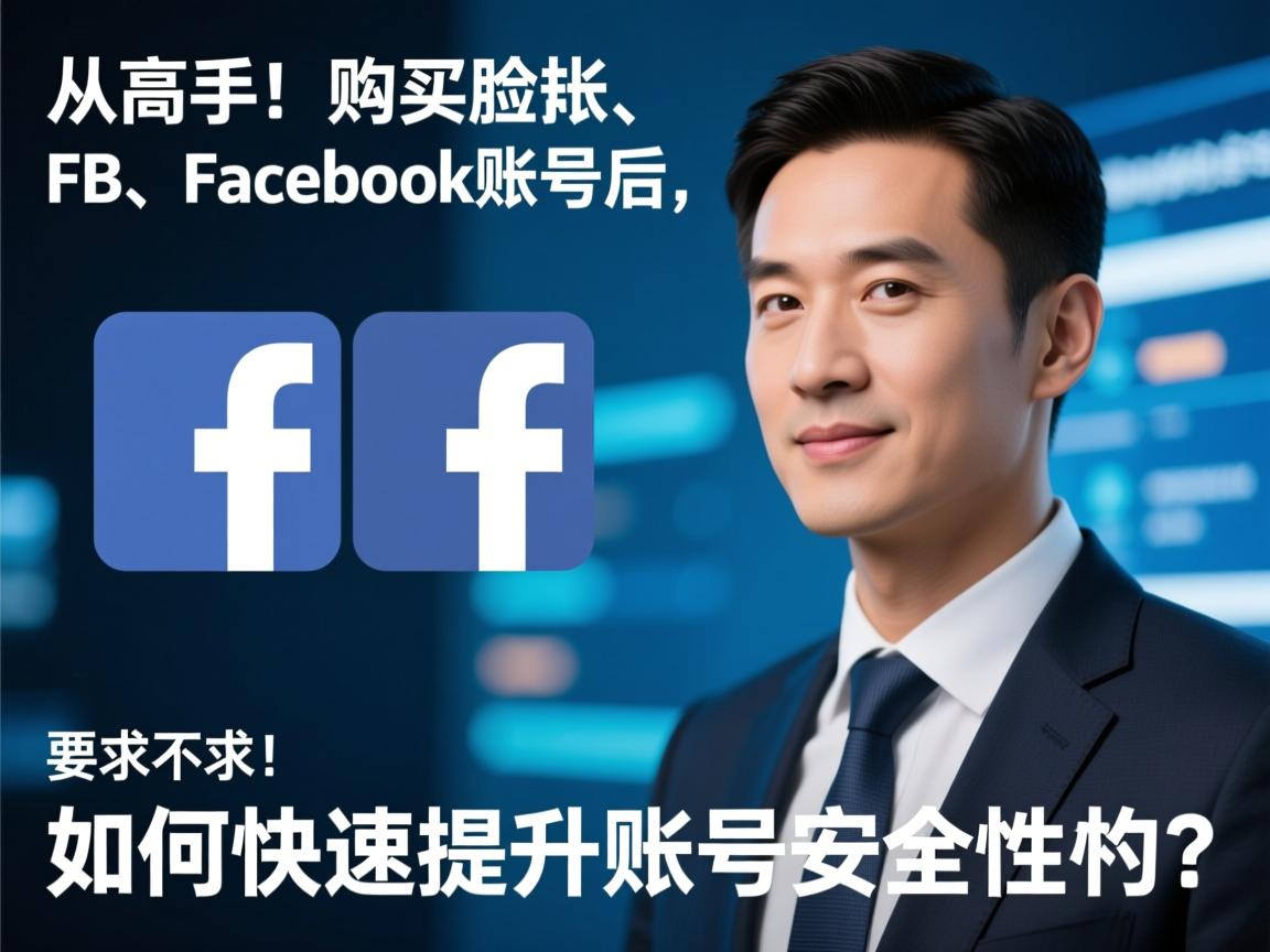 从高手！购买脸书、FB、Facebook账号后，如何快速提升账号安全性？