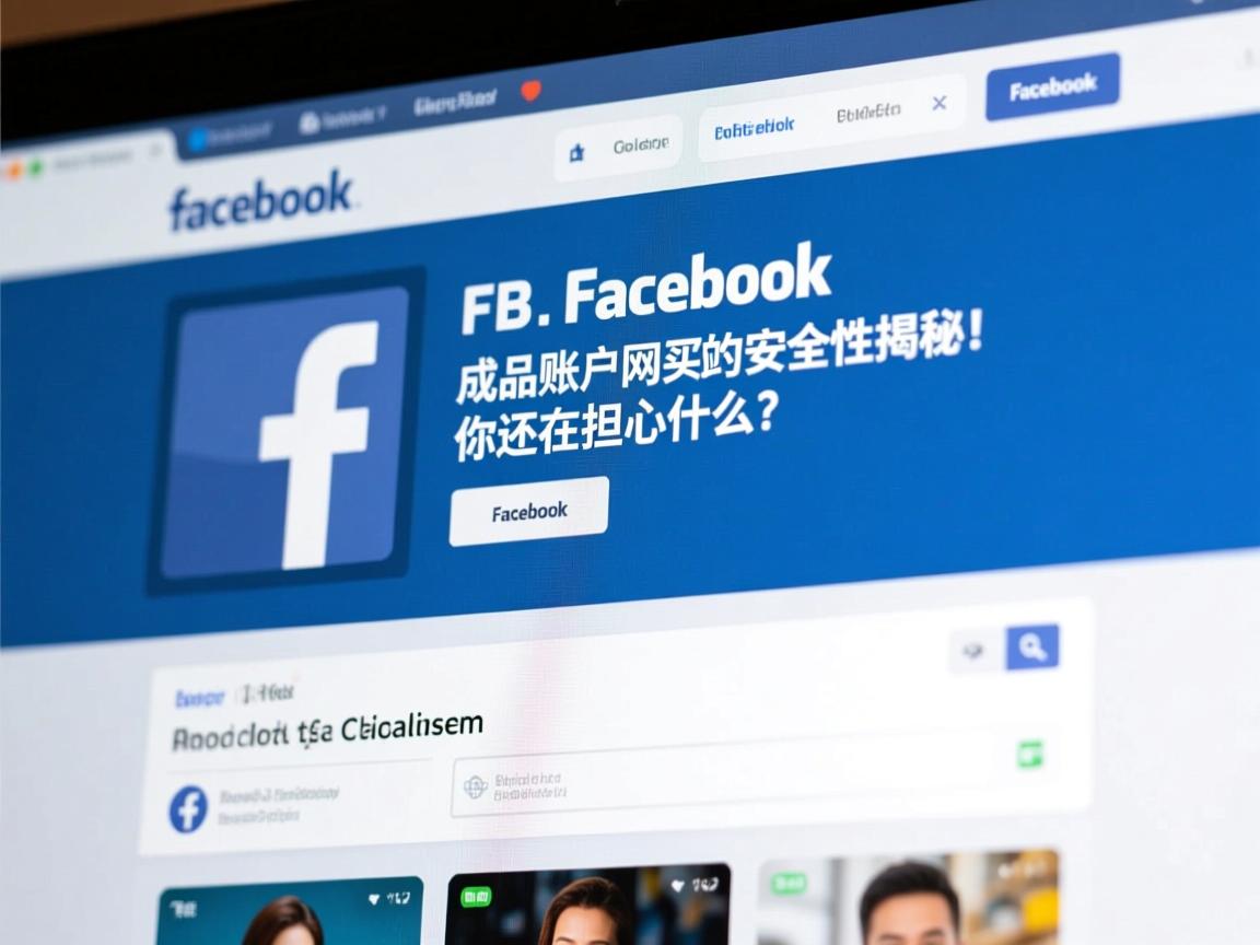 脸书、FB、Facebook成品账户购买网站的安全性揭秘！你还在担心什么？