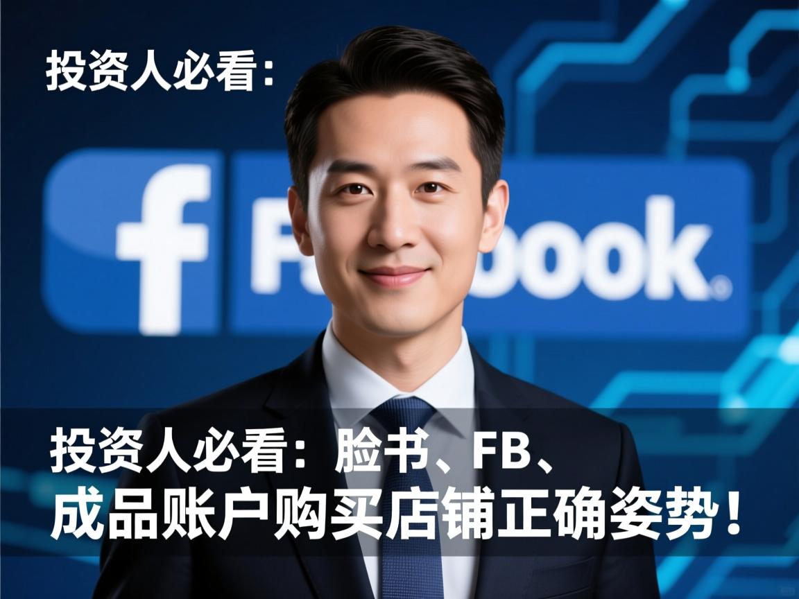 投资人必看：脸书、FB、Facebook成品账户购买店铺的正确姿势！